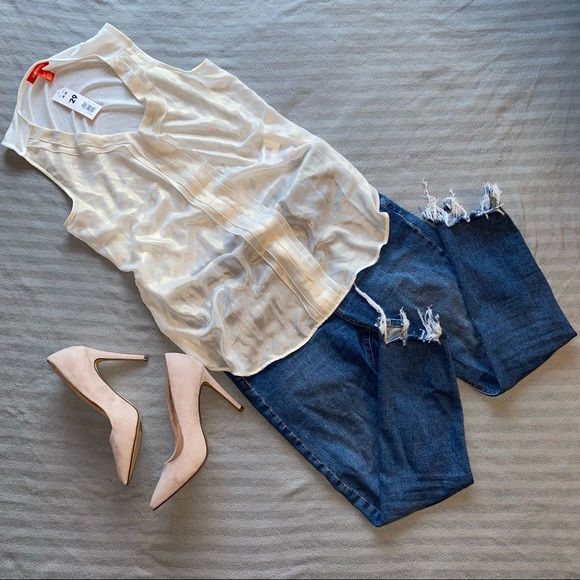 Joe Fresh Champagne Tank Top NWT - Picture 2 of 4